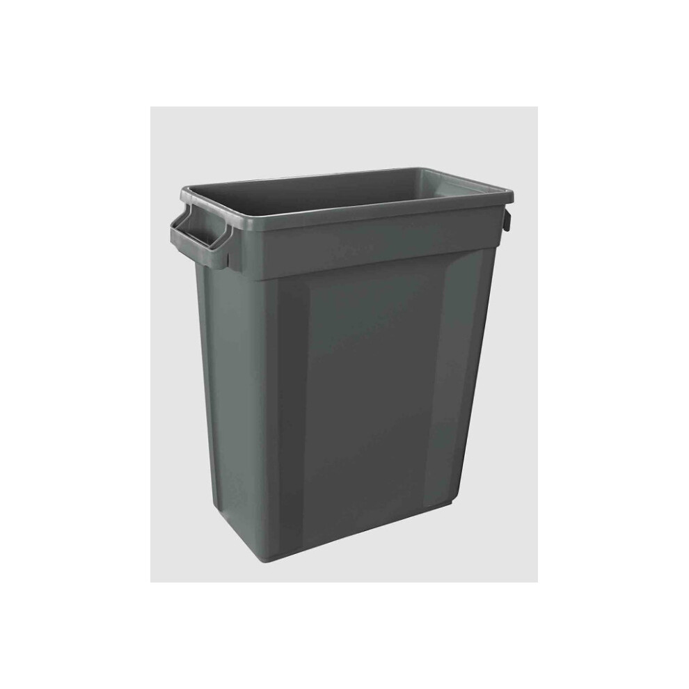 Slim Bin Recycling Container, Rectangular, Plastic 87 L