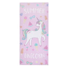 (Summer Unicorn) Catherine Lansfield Beach Towel 100% Summer Holiday Accessory 160 x 76cm