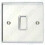Deta SD1203CHW Light Switch 1G 2 Way 10Amp Polished Chrome White Insert 2