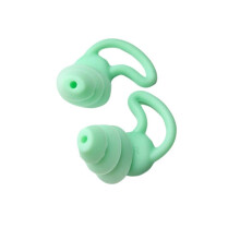 (Green) Noise Cancelling Ear Plugs Silicone Sleeping Swimming Travel Earbuds Earplugs