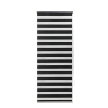 (45cm (+4cm...1.5cm Fittings )) Black Zebra Day And Night Roller Blinds Drop 165cm