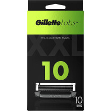 Gillette Labs con barra exfoliante y hojas de afeitar térmicas, 10 recambios