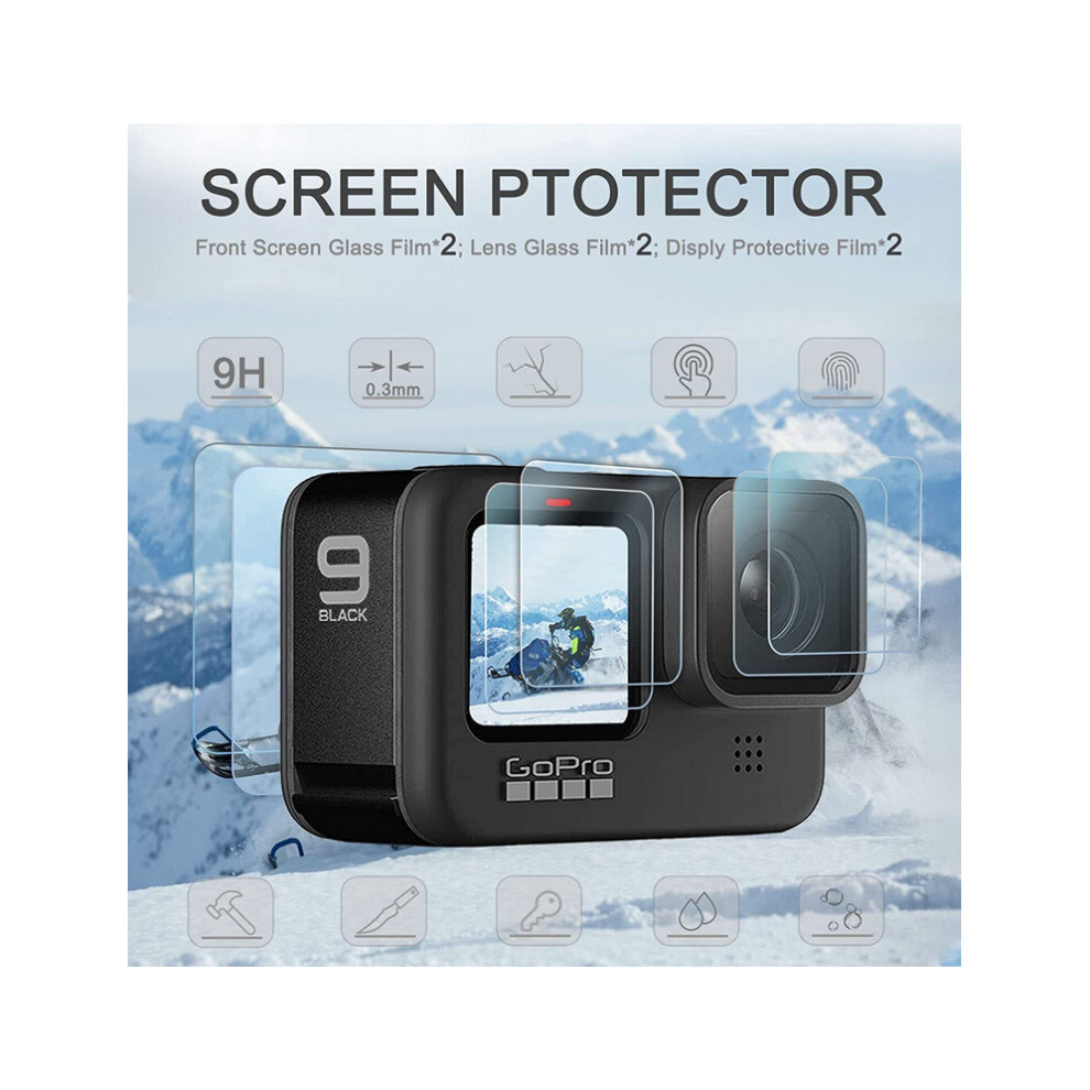 Accessories Kit For Gopro Hero 9 10 11 Silicone Sleeve Protective Case Black 5701510970450