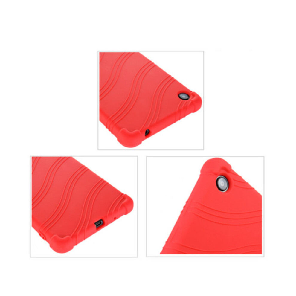 Photos - Other for Computer  Kids Shockproof Silicone Case For Lenovo Tab M7(Red)