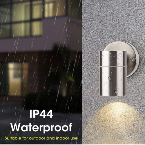 2pcs Packs Modern Down Stainless Steel Outdoor Wall Lights 2