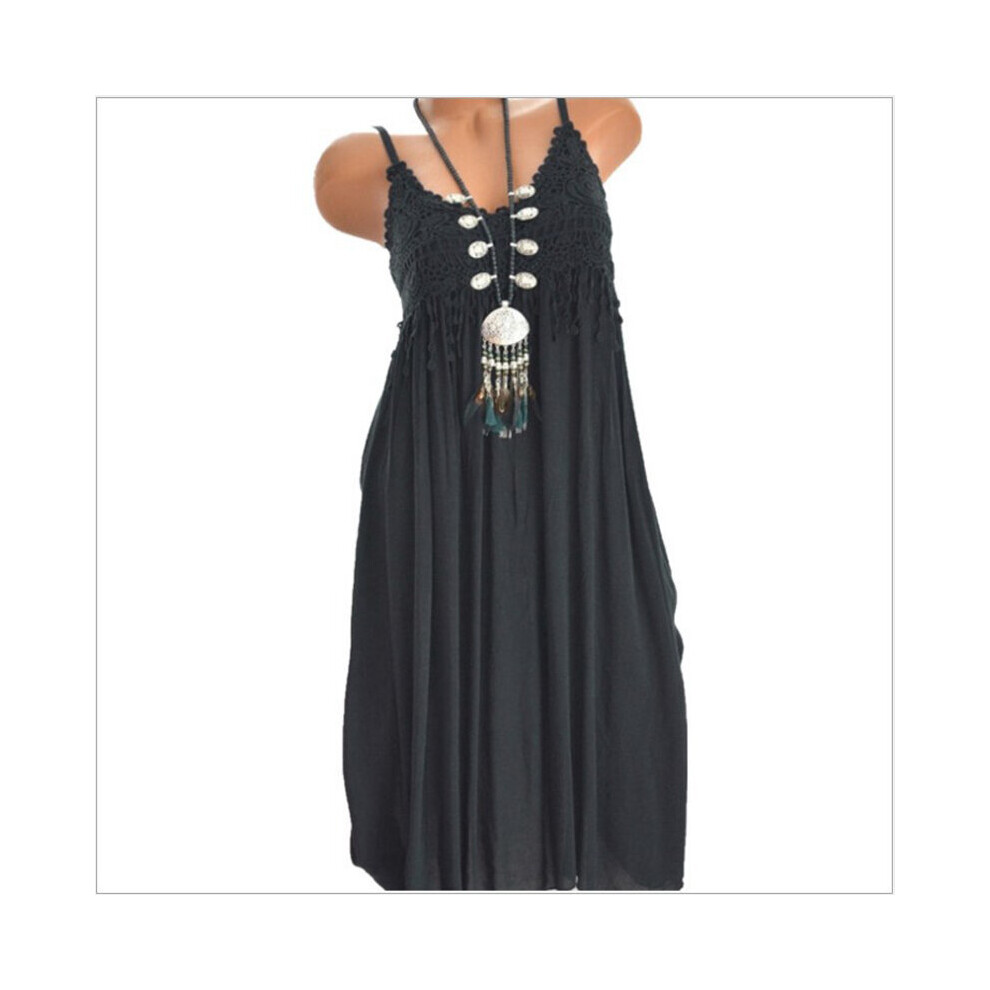 Dress Sexy Women Sleeveless Lace Flowers Solid Comfortable Long Maxi Dress Maxi Dress Female Clothing Dress Lady Vestidos-image-OPC-PBQC7HP-NEW