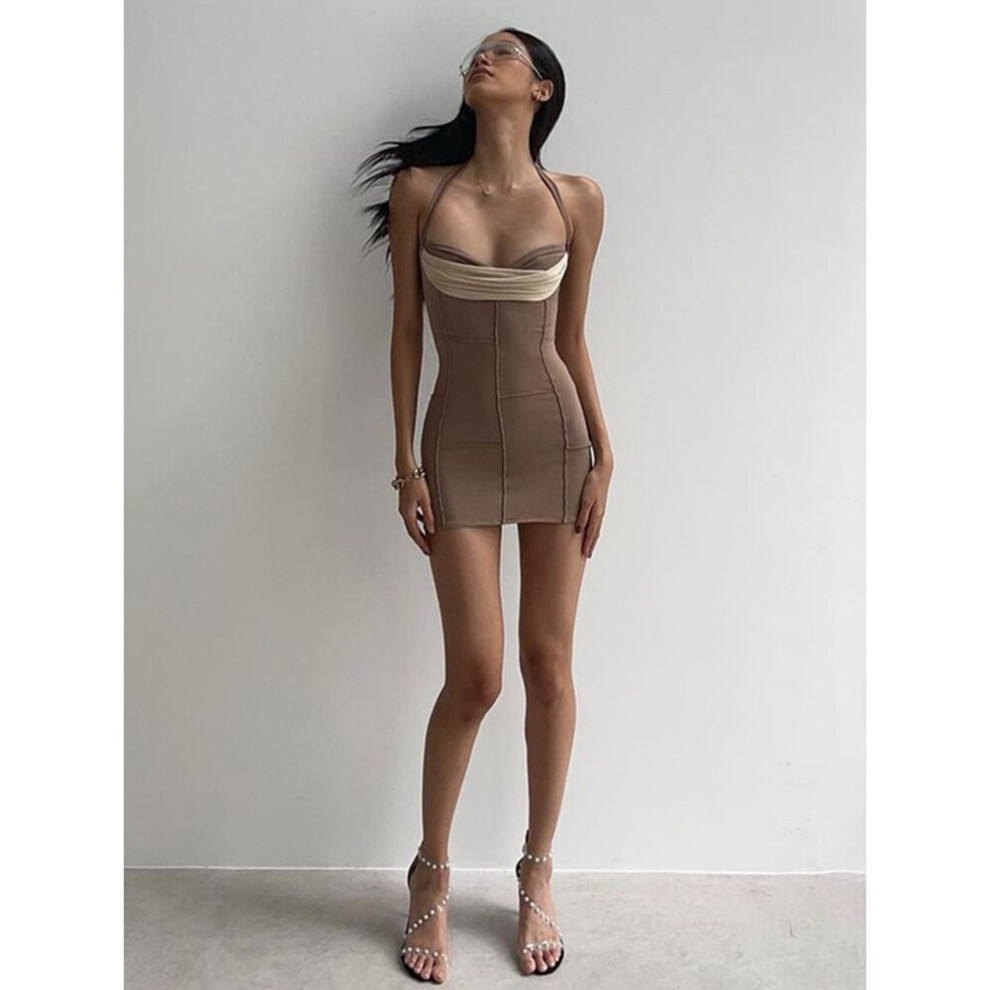 open lace back dress Eleonore Long-sleeved Dress Slim A-line Short Dressed Party Evening For  Women main image 1