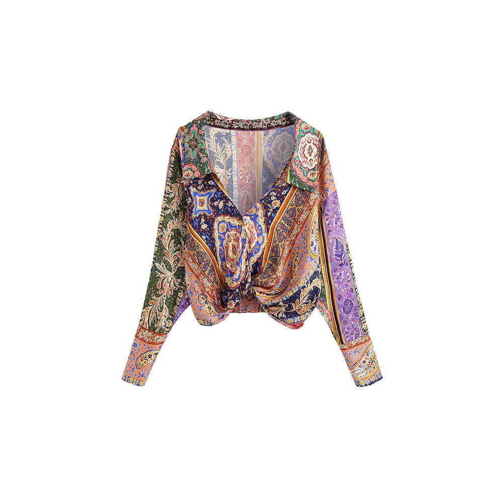 Boho Inspired floral printed dress women long sleeve bodycon dress V-neck sexy ladies party dress dress spring dress-image-OPC-PBQCCGC-NEW