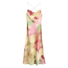 ZA Women's Tie Dye Lingerie Dresses Sleeveless Backless Sling Dress Women's Club Party Dresses