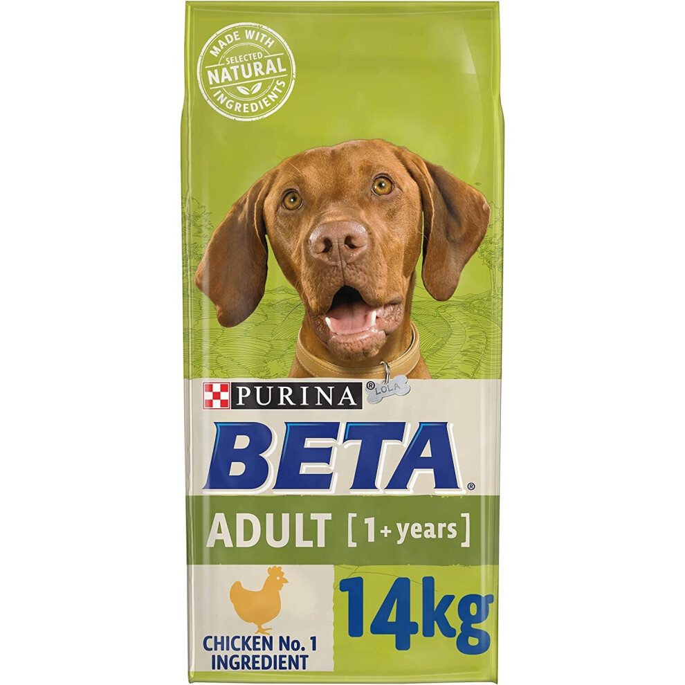 Beta Adult Dry Dog Food Chicken 1 x 14kg Pack