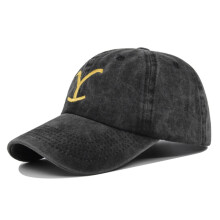 Yellowstone Dutton Ranch Hat Cross Ponytail Baseball Cap Distressed Outdoor Embroidery Sunscreen Hat Solid Cap