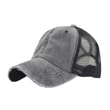 Baseball Caps Adult Women Ripped Anti UV Mesh Ponytail Hat Adjustable Breathable Sports Baseball Cap