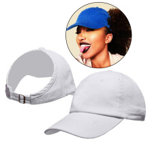 Women's Ponytail Messy Buns Ponycap Adjustable Sun Visor Baseball Hat Top Hats Distressed Ponytail Messy Bun Trucker Ponycap