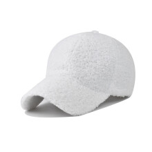Women Woolen Baseball Cap Winter And Autumn Warm Plush Solid Hat Outdoor Sports Ski Hiking Adjustble Visor Hats