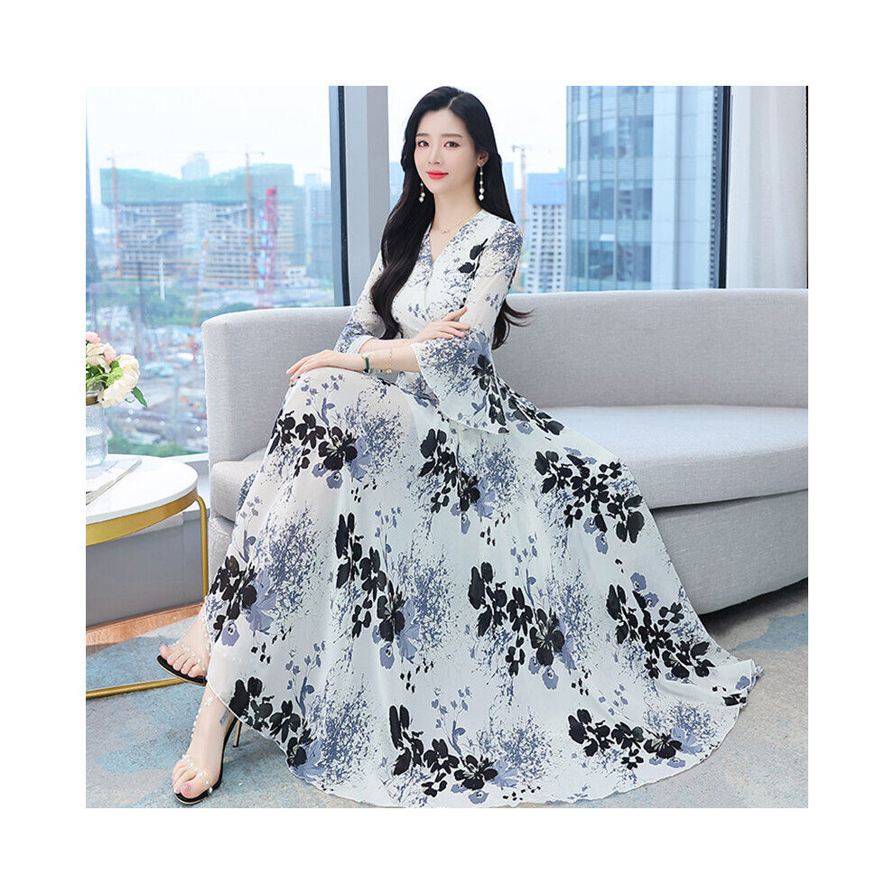 White Beaded Split Front Long Qipao / Cheongsam Dress | Chinese wedding  dress, Cheongsam dress, Chinese style dress