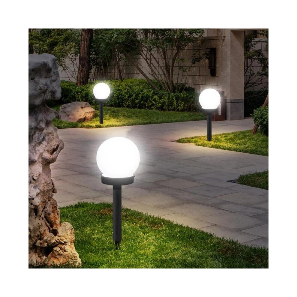 Bghone Solar Garden Ball Lights Outdoor Solar Power Outdoor Garden Path Yard Lawn Road Courtyard Ground Waterproof Lamps Decoration