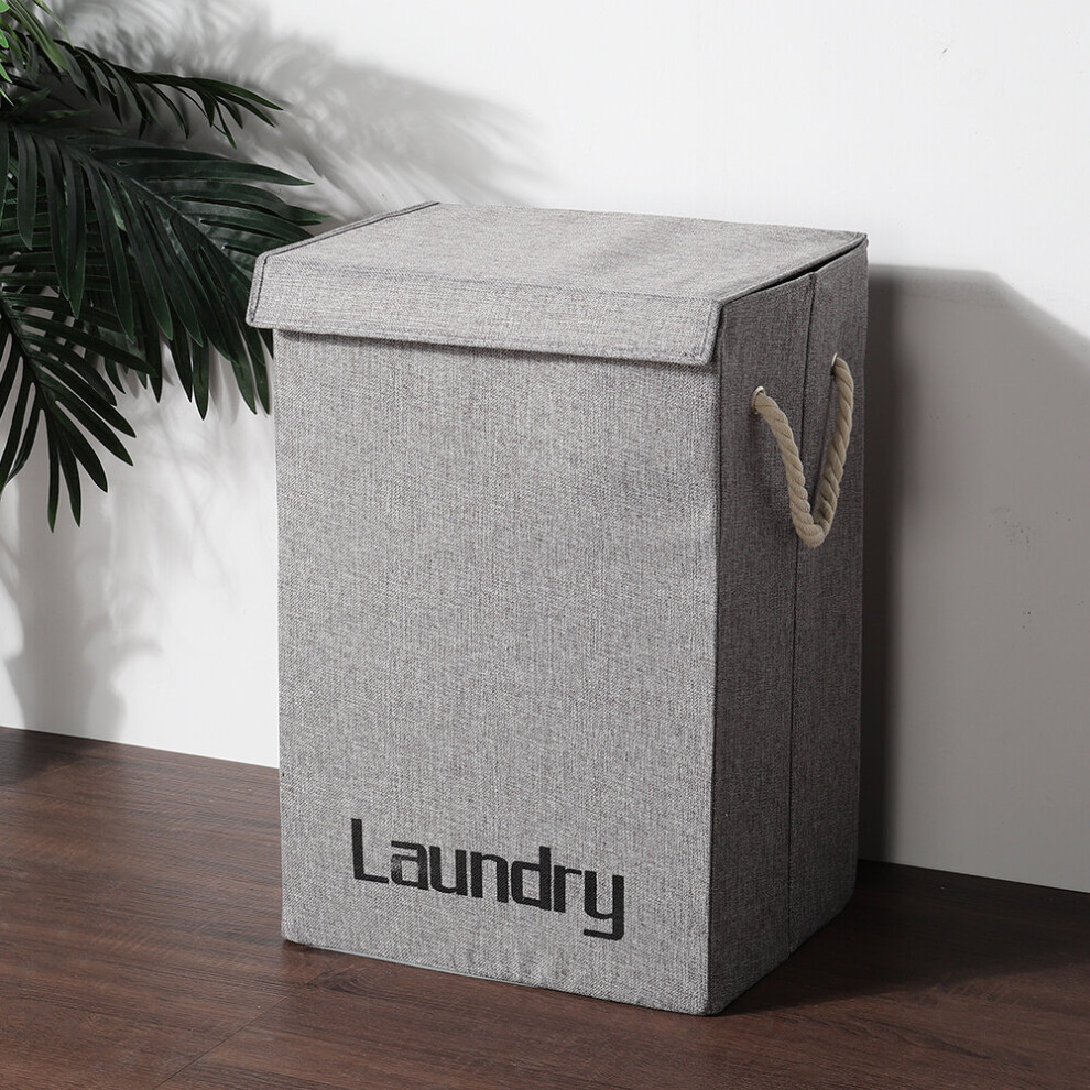 Large Folding Laundry Basket Washing Clothes Storage Hamper with Lid