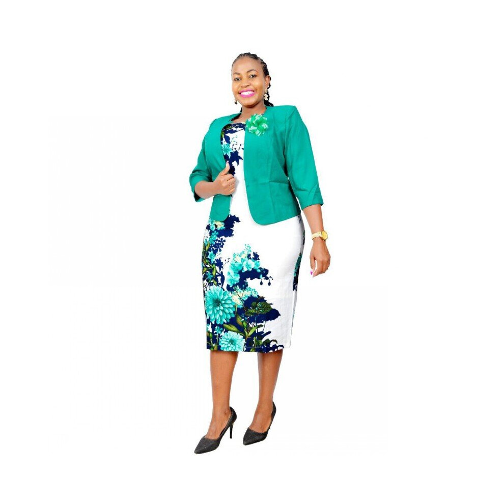 2 Piece Sets Coat And African Dress Muslim Abaya Hijab Bandage Bazin 3/4 Sleeve Robe Gowns Africa Sexy Lady Party Print Dresses-image-OPC-PBQD26R-NEW