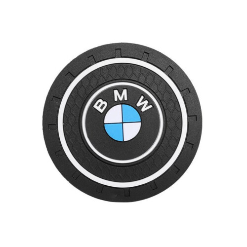(BMW) 2PCS Silicone Car Cup Holder Pad Mat Coaster
