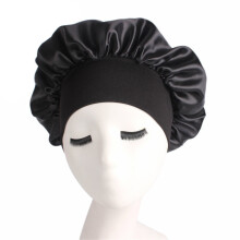 Long Hair Care Women Satin Bonnet Cap Night Sleep Hat Silk Cap Head Wrap