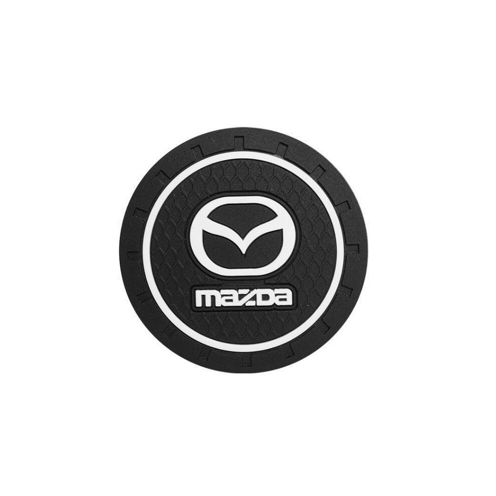 (Mazda) 2Pcs Silicone Car Cup Holder Pad Mat Coaster Black 5701510971112