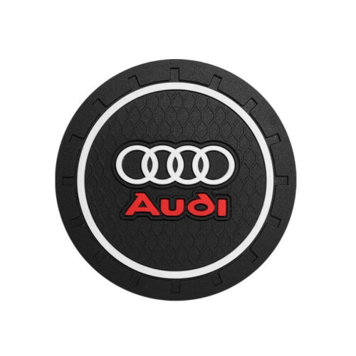 (AUDI) 2PCS Silicone Car Cup Holder Pad Mat Coaster