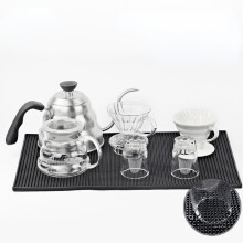Black Rubber Bar Mat Service Mat Drip Mat 12" x 18" / 30 x 45 cm