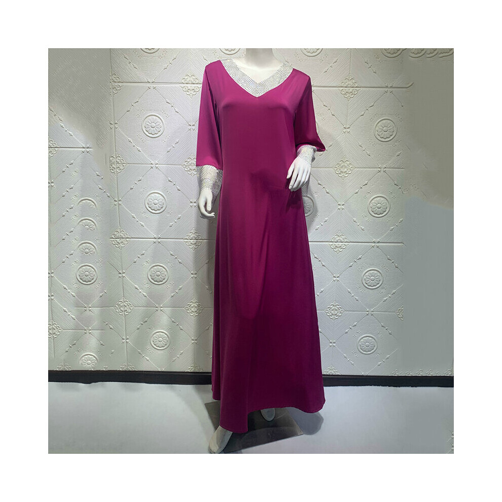 Satin Kaftan Moroccan Dubai Abaya Muslim Hijab Dresses For Women Turkey Diamond Mesh Dress Girls Party Gowns Boubou-image-OPC-PBQDMP2-NEW