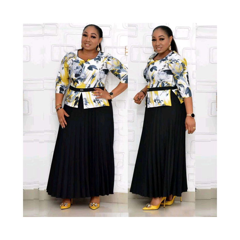 4XL 5XL African Dresses For Women Dashiki Spring African Clothes Print Splice Muslim Maxi Dress Ankara Robes Africaine-image-OPC-PBQDMPZ-NEW