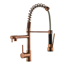 Kitchen Faucet,Dual Function Spray Head Kitchen Sink Faucet, Modern Rose Gold Kitchen Faucet with Sprayer,Single Hole Pull Down Kitchen Sink Faucet