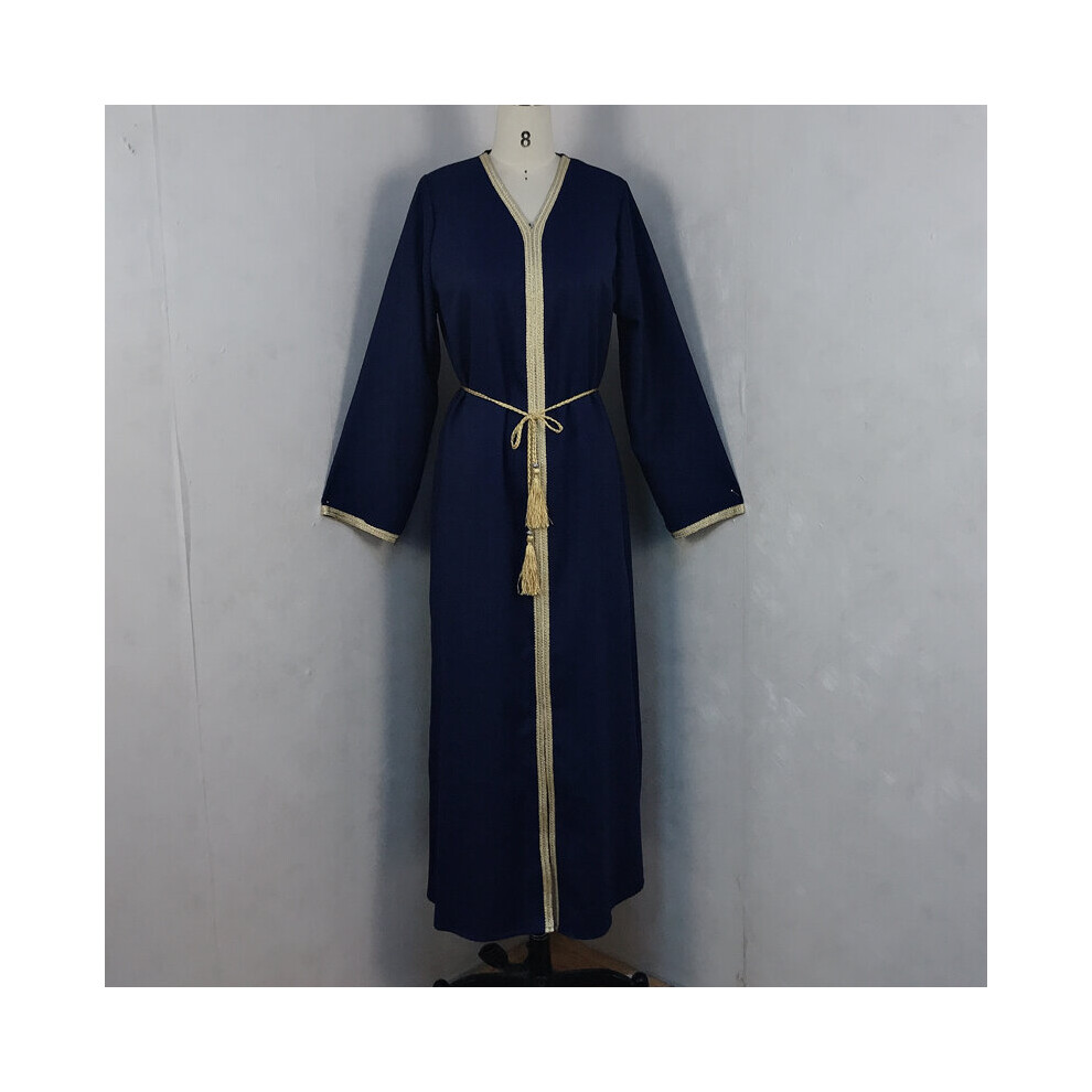 Moroccan Caftan Evening Dresses Embroidery Appliques Muslim Evening Gown Jacket Kafutan Arabic Party Prom Dress-image-OPC-PBQDQR2-NEW