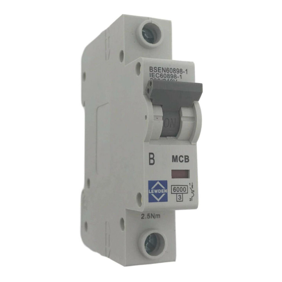 Lewden G06-1B16 Miniature Circuit Breaker Mcb - Type B 6Ka - 16 Amp 5026992048177