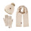 Sciarpa Cappello Set Sciarpa e Guanti Donna Cappelli Invernali 3 Pezzi Scaldacollo E Guanti 3
