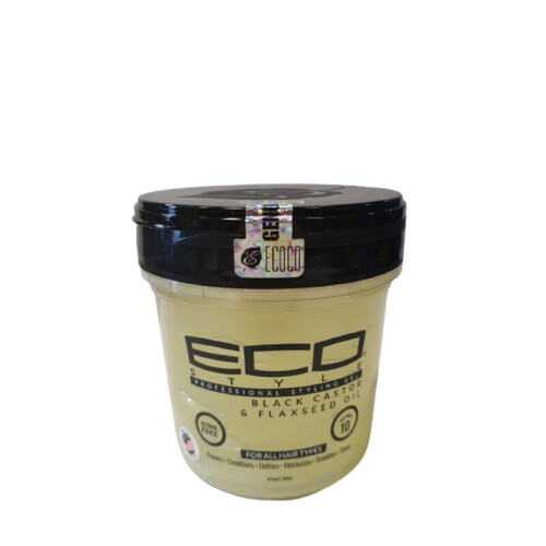 Eco Style Gel μαύρου κάστορα και λιναρόσπορου 473ml