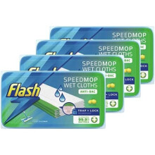 Flash Speedmop Wet Cloth Refills Floor Cleaner Lemon 96 Count (24 x 4)