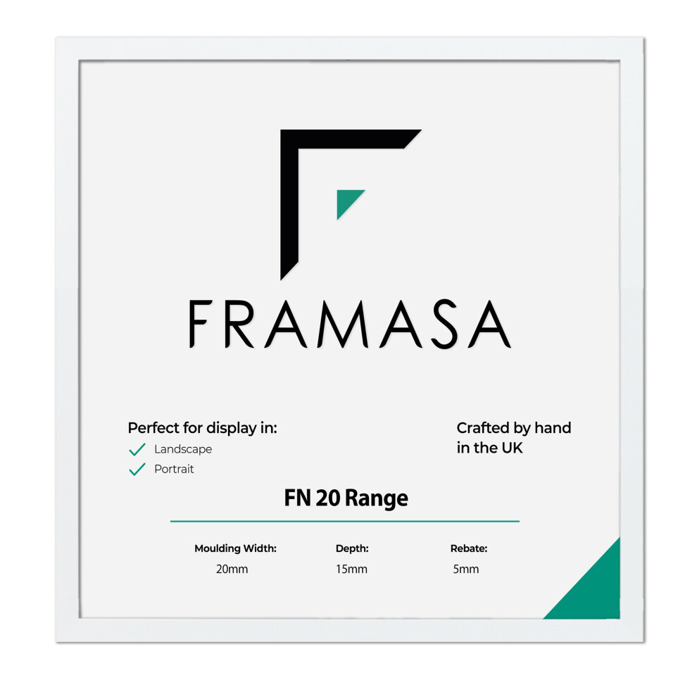 (White, 30x30 CM) Thin Matt Picture Photo Frames, Flat Profile Art Poster Frames Black, White, Walnut & Grey Thin Photo Frames-image-OPC-P6G2G9F-NEW