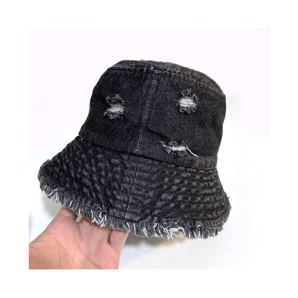 Women Retro Washed Bucket Hat Cotton Foldable Fisherman Cap Men Outdoor Sunscreen Fishing Hat Beach Cap-image-OPC-PBQDTWX-NEW