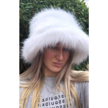 Y2K Women Furry Fisherman Hat Solid Winter Cap Bucket Cap for Photo Props Bucket Hats E-Girls Streetwear Skullies
