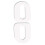 (White) Air7 2pc Universal Foldable Paddle Board FinBox 2