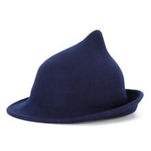 High 100% Wool Modern Halloween Witch Hat Women Party Hat Party Winter Cap
