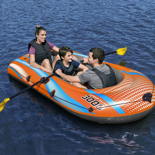 Bestway Kondor 3000 Inflatable Boat Raft, Rubber Dinghy On Onbuy