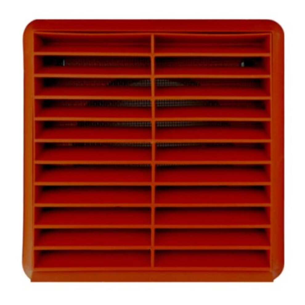 Vortice 46064 Fixed Grille with Fly Screen 100mm / 4 Inch (Terracotta)