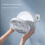 (White) Remote Control Wireless Wall Mounted Circulation Air Cooling Fan with LED Light 11