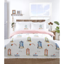 (Double) Rapport Home Bedding 180 TC Padstow Duvet Cover Set Multi