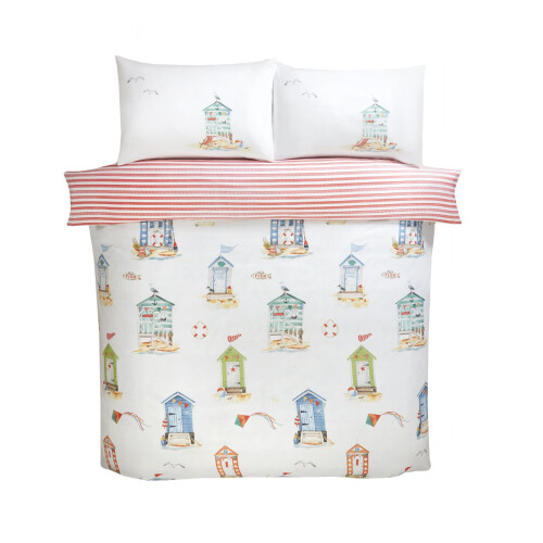 (Double) Rapport Home Bedding 180 TC Padstow Duvet Cover Set Multi 2