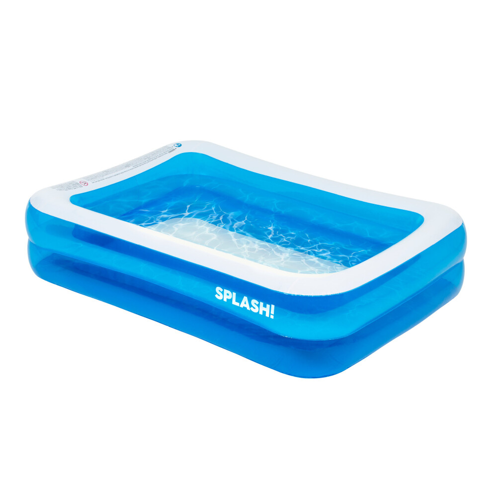 (120") Hillington Large Rectangular Inflatable Swimming Paddling Pool