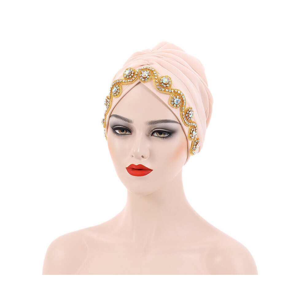 Auto Gele Women's Hijabs Turban Elastic Cloth Head Cap Hat Ladies Hair Accessories Muslim Scarf Cap-image-OPC-PBQFCYT-NEW