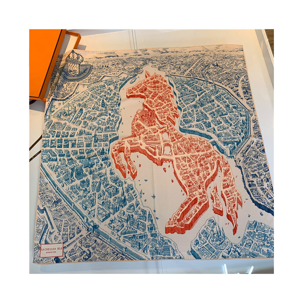 Jump Horse Print Hijab Scarf Women Bandana Curled Twill Silk Square Scarf Foulard Head Scarves Shawl-image-OPC-PBQFD8D-NEW