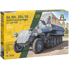 Italeri -7079 SD.Kfz. 251/10 3.8 cm PaK 1:72 plastov model na zostavenie model rstva IT7079