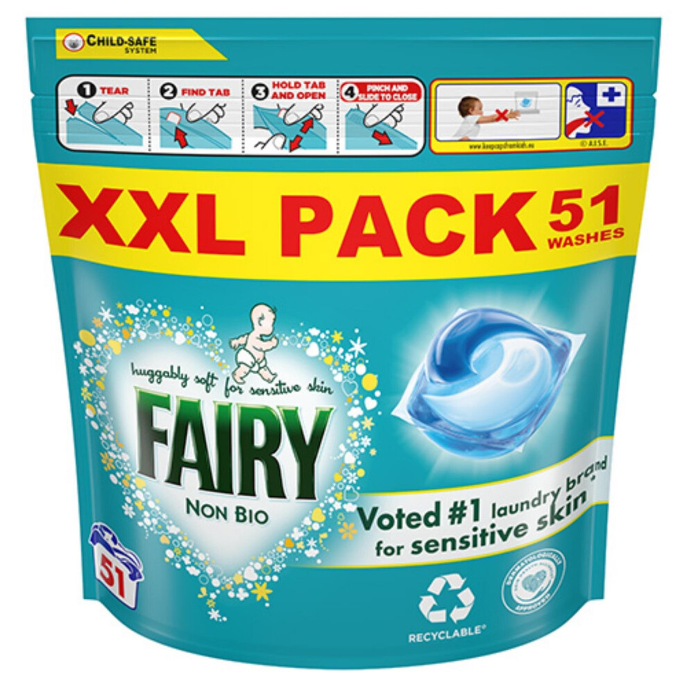Fairy Non Bio Pods Sensitive Skin (51 Washes)